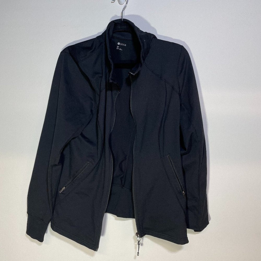 Zella Activewear Women's Fitness Jacket 2X Black